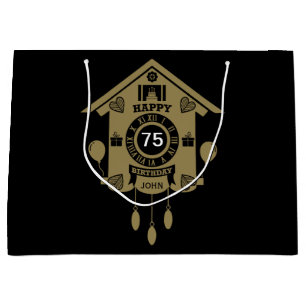 Cuckoo Clock Time Birthday Large Gift Bag