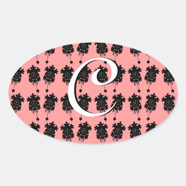 Cuckoo Clocks Oval Sticker (Front)