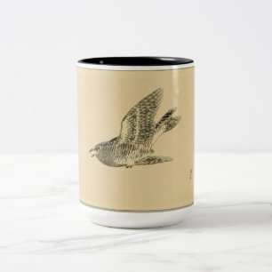 Cuckoo (Japanese Art) (by Kono Bairei) Two-Tone Coffee Mug