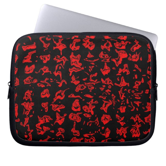 Cuckoo Marbled Abstract Laptop Sleeve (Front)