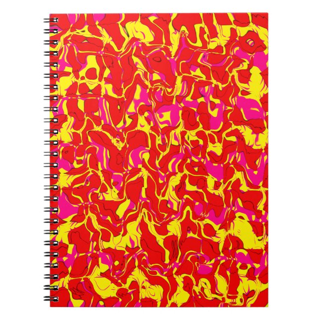 Cuckoo Marbled Abstract Notebook (Front)