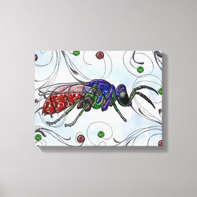 Cuckoo Wasp Canvas Print (Front)