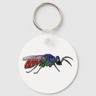Cuckoo Wasp Keychain