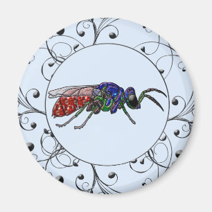 Cuckoo Wasp Magnet