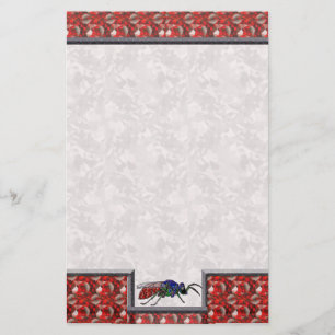 Cuckoo Wasp Red Stationery