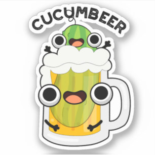 Cucum-beer Funny Beer Pun 