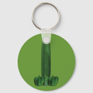 Cucumber And Peppers Keychain