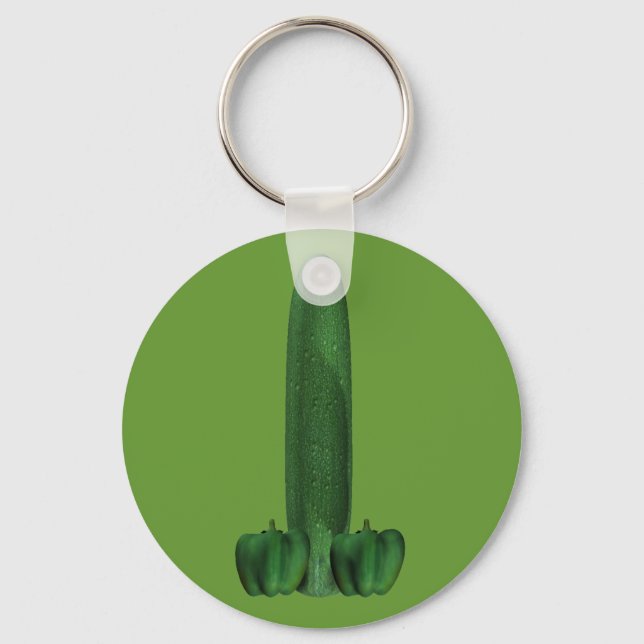 Cucumber And Peppers Keychain (Front)