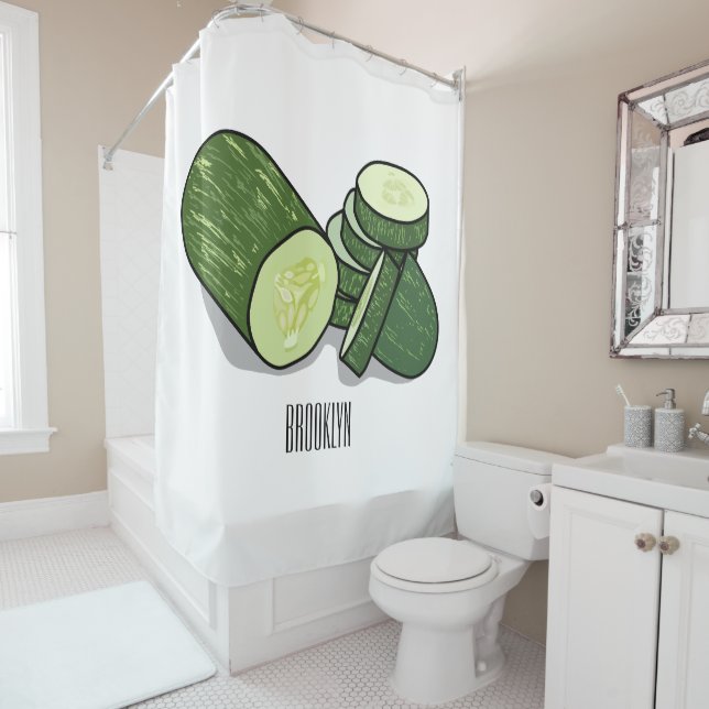 Cucumber cartoon illustration  (In Situ)