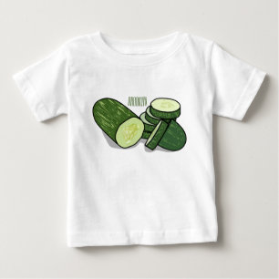 Cucumber cartoon illustration baby T-Shirt