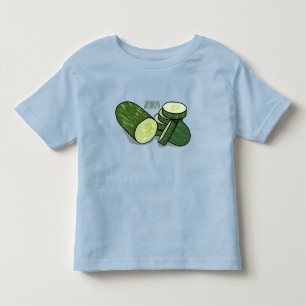 Cucumber cartoon illustration  toddler t-shirt
