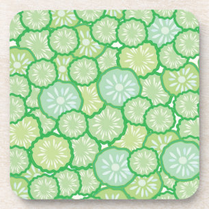 Cucumber funny pattern coaster