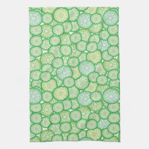 Cucumber funny pattern kitchen towel