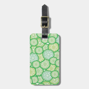 Cucumber funny pattern luggage tag