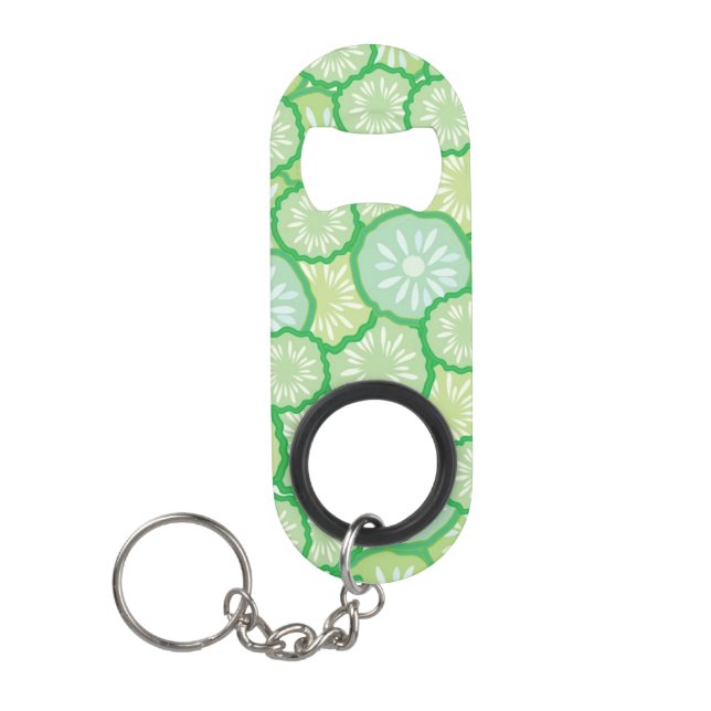 Cucumber funny pattern mini bottle opener (Front)