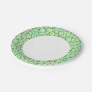 Cucumber funny pattern paper plate