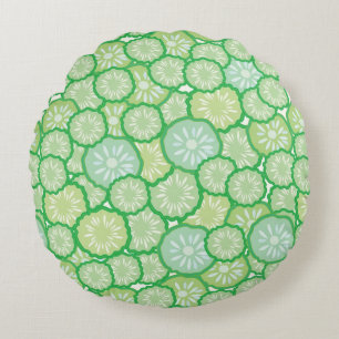 Cucumber funny pattern round pillow