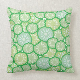 Cucumber funny pattern throw pillow