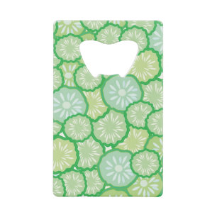 Cucumber funny pattern wallet bottle opener