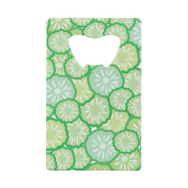 Cucumber funny pattern wallet bottle opener (Front)