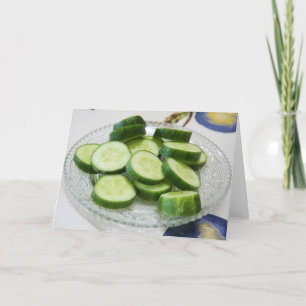 Cucumber greeting card