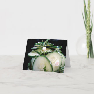 Cucumber-Lime Salad Note Card - Cu... - Customized