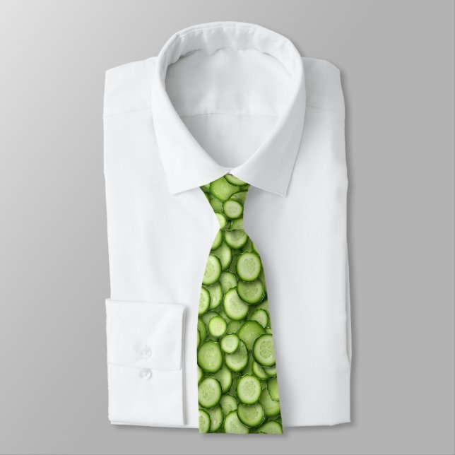 Cucumber Necktie (Tied)