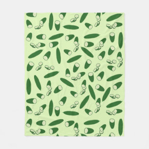 Cucumber Pattern Fleece Blanket