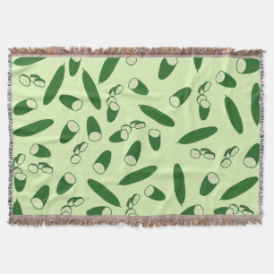 Cucumber Pattern Throw Blanket
