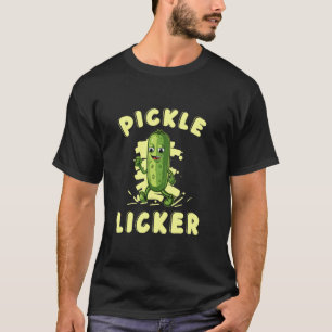 Cucumber Pickle Jar Funny Vegan Pickle Licker Vege T-Shirt