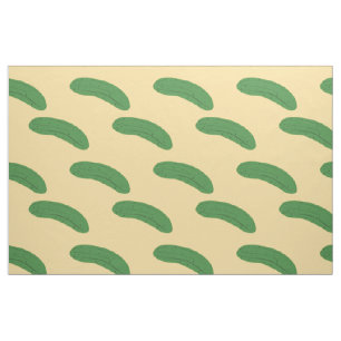 Cucumber Pickles Vegetable Lover Food Humour Fabric