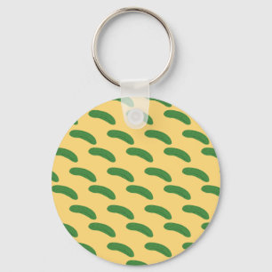 Cucumber Pickles Vegetable Lover Food Humour Keychain
