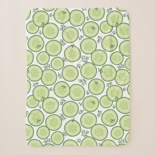 Cucumber Salad Sherpa Blanket (Front)
