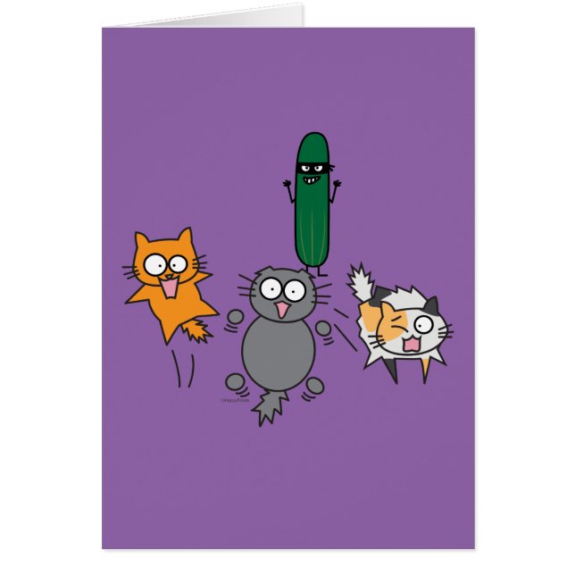 Cucumber Scaring Cats - Cat versus Cucumber Scare (Front)