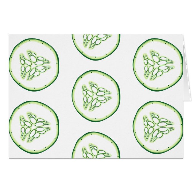 Cucumber slices pattern (Front Horizontal)