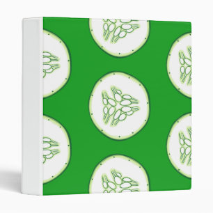 Cucumber slices pattern binder