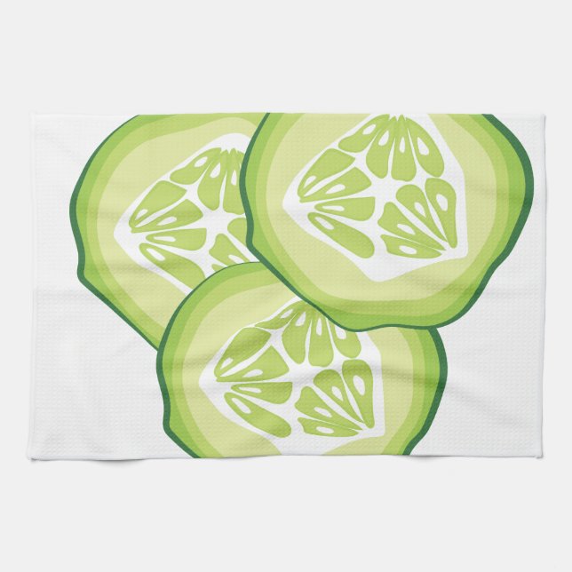 Cucumbers Kitchen Towel (Horizontal)