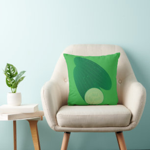 Cucumbers Throw Pillow