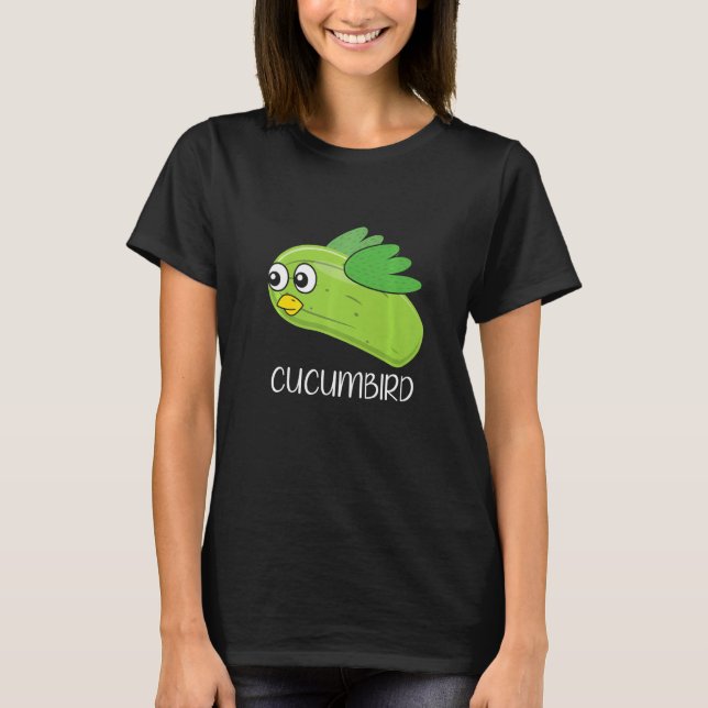Cucumbird Vegetarian Vegetable Veggies Vegan Cucum T-Shirt (Front)