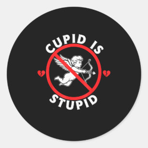 Cud Is Stud Hate Valentines Anti Valentine Stud Cu Classic Round Sticker
