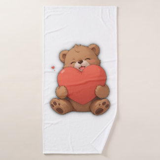 Cuddle bear bath towel