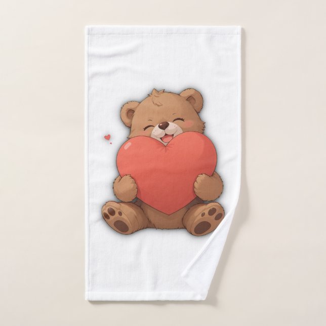 Cuddle bear hand towel (Hand Towel)