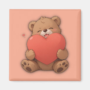 Cuddle bear magnet