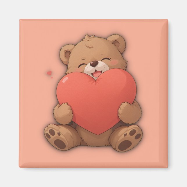Cuddle bear magnet (Front)