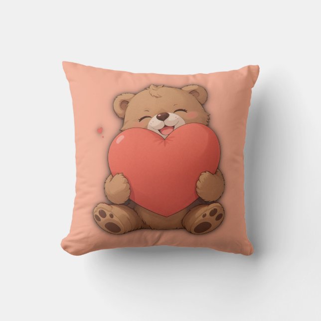 Cuddle bear throw pillow (Front)