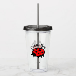 Cuddle Bug Ladybug Cute & Cozy Design Acrylic Tumbler