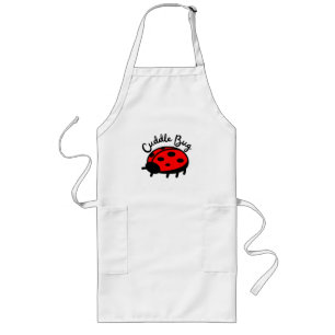 Cuddle Bug Ladybug Cute & Cozy Design Long Apron