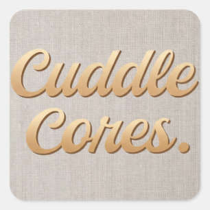 Cuddle Cores Square Sticker