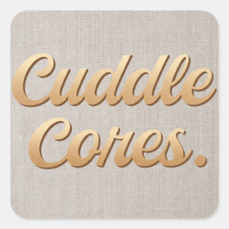 Cuddle Cores Square Sticker