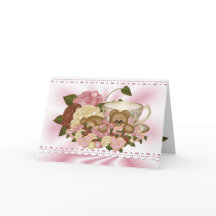 Cuddle Creek® Tea Time Teddy Greeting Card